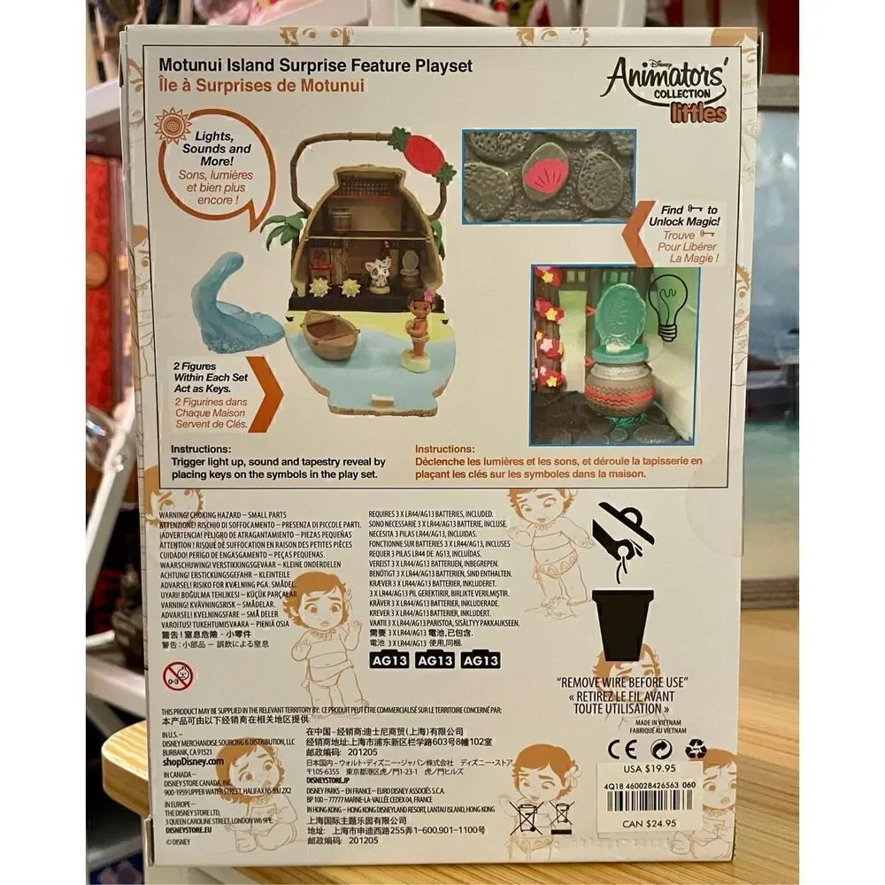 Disney Animators Little Collection Motunui Island Surprise Feature Playset Moana